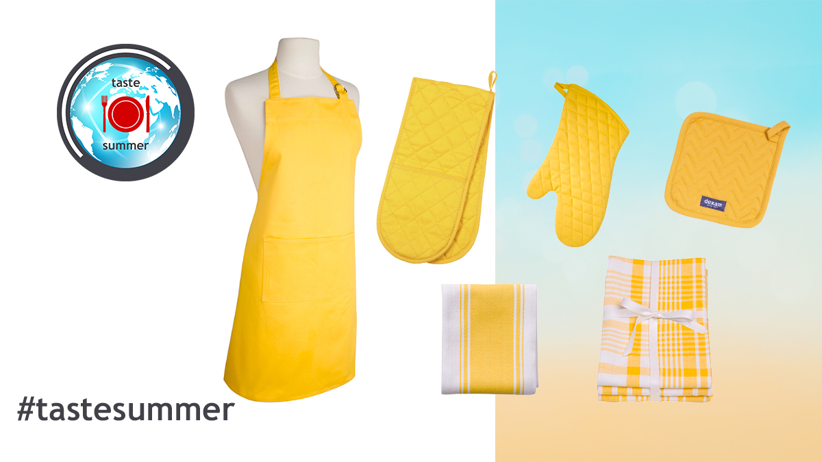 DexamInt's tweet photo. Brighten up your kitchen with our sunny yellow textiles from our Love Colour range. Shop now: https://t.co/h2eDtrU3Tc
#tastesummer #kitchentextiles #kitchenideas https://t.co/jZNNmnpd3A