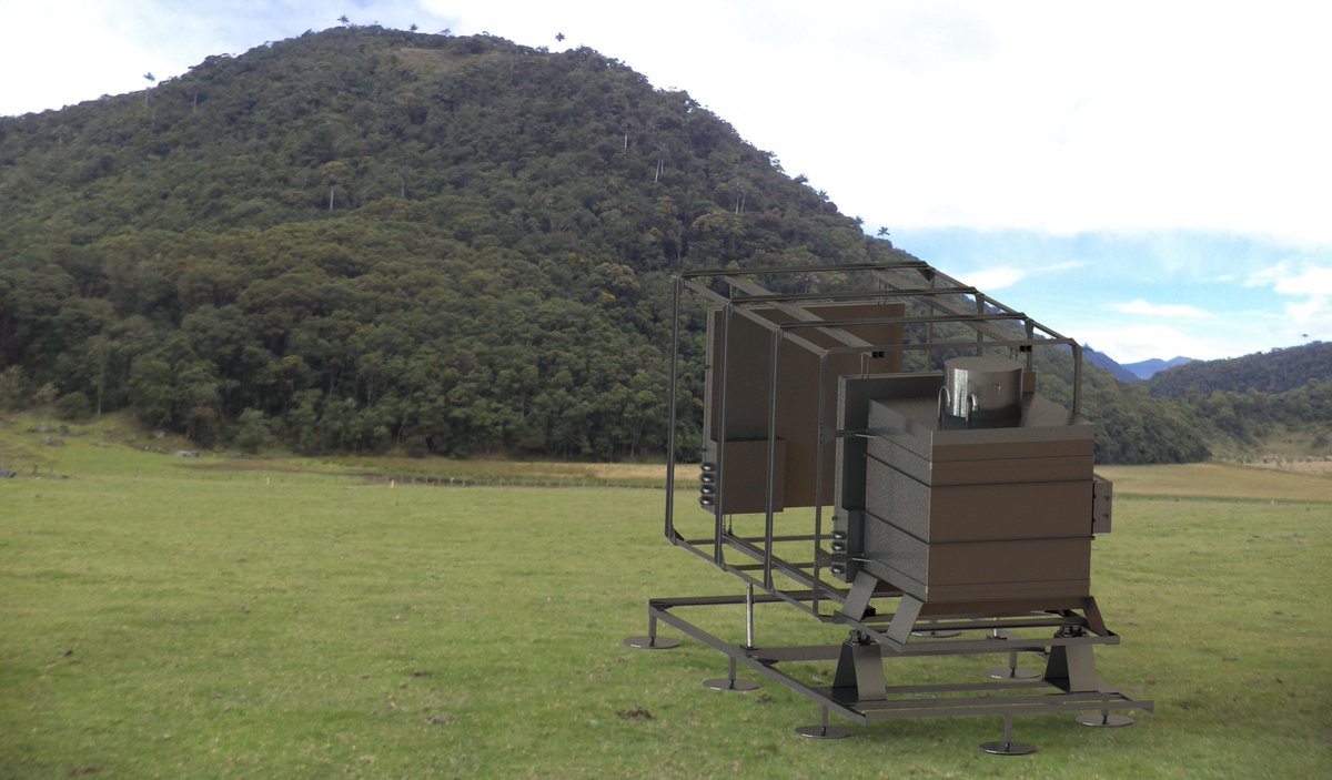 JPRodriguez12's tweet photo. El @Muon_Telescope es un detector diseñado para explorar la estructura interna de volcanes en Colombia usando la técnica de muografía. https://t.co/420P6SsyeK