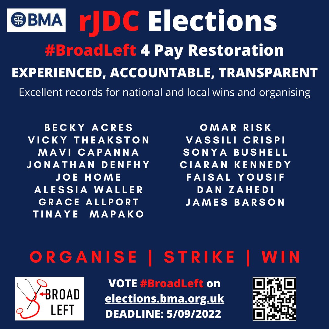 VassiliCrispi's tweet photo. #VoteBroadLeft for your regional BMA JDC
👉To win #PayRestoration
We are:
⬇️Experienced trade union reps
⬇️Engaged in grassroots organising
⬇️Leading on transparency
⬇️Committed to tangible wins
Vote NOW at https://t.co/c4YHXtFPgz https://t.co/59xX3wRh9G