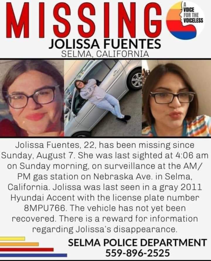 CrimeNJusticeYT's tweet photo. Please share this out on all social media, lets flood the internet with her flyer. #BringJolissaHome #seesomethingsaysomething #SelmaCA https://t.co/o4QEnrBC2r