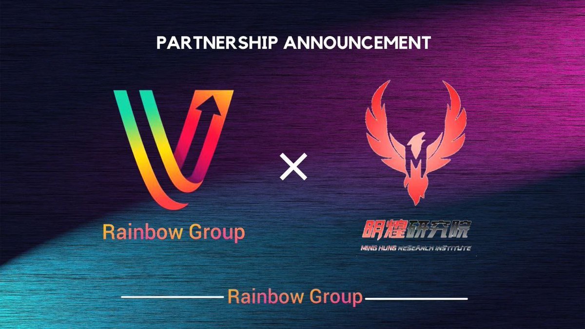 我们很高兴地宣布，Rainbow成为明煌研究院在亚洲市场的投资合作伙伴和战略营销合作伙伴。

    Rainbow是亚洲VC，研究和市场咨询公司，主要从事种子轮项目的孵化。

    创始团队自2016年开始投资加密货币项目，并在那些年帮助许多项目成功融资百万美元。

    是投资合作伙伴和孵化器的最佳选择。