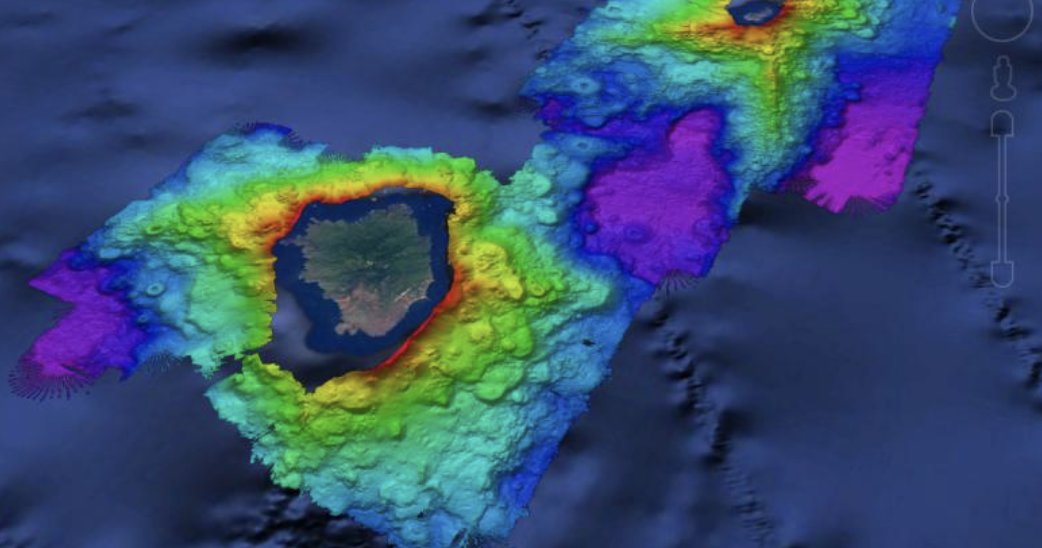 Introduce your students to #seafloormapping with this #educationresource available in both English and Spanish! Using simulated sonar beams (wooden dowels) and “mystery seafloor” boxes with perforated lids and hidden landscapes. (1/2)