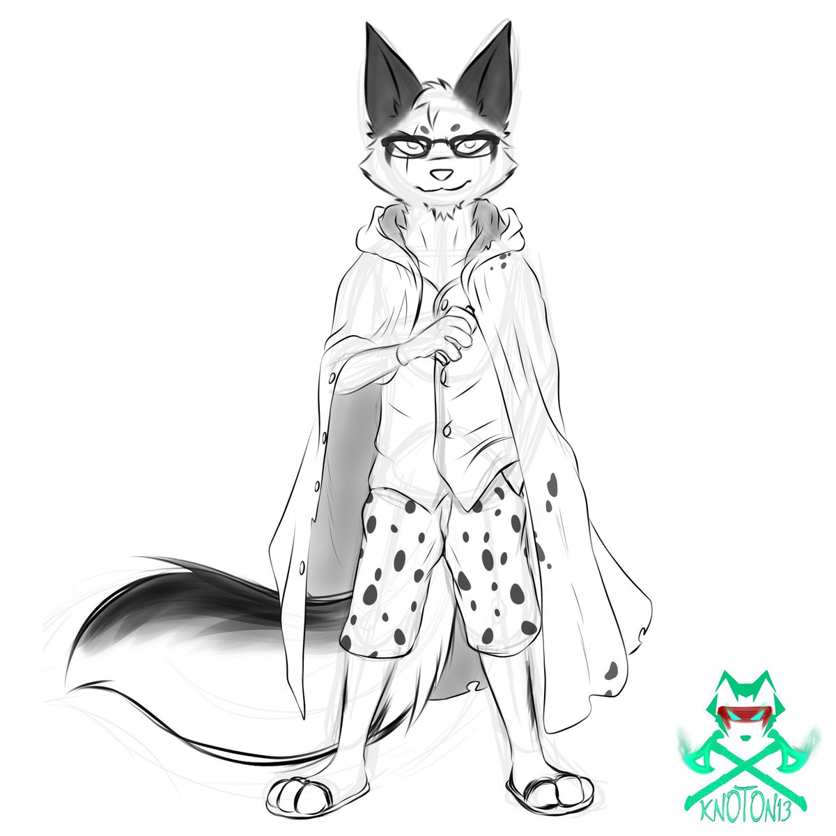ake_cheta's tweet photo. A sketch for the winner of a smol raffle @ALandsec! Thank for your support my dude ^^ 🤗

#digitalart #furryart https://t.co/zWFSdHesMu