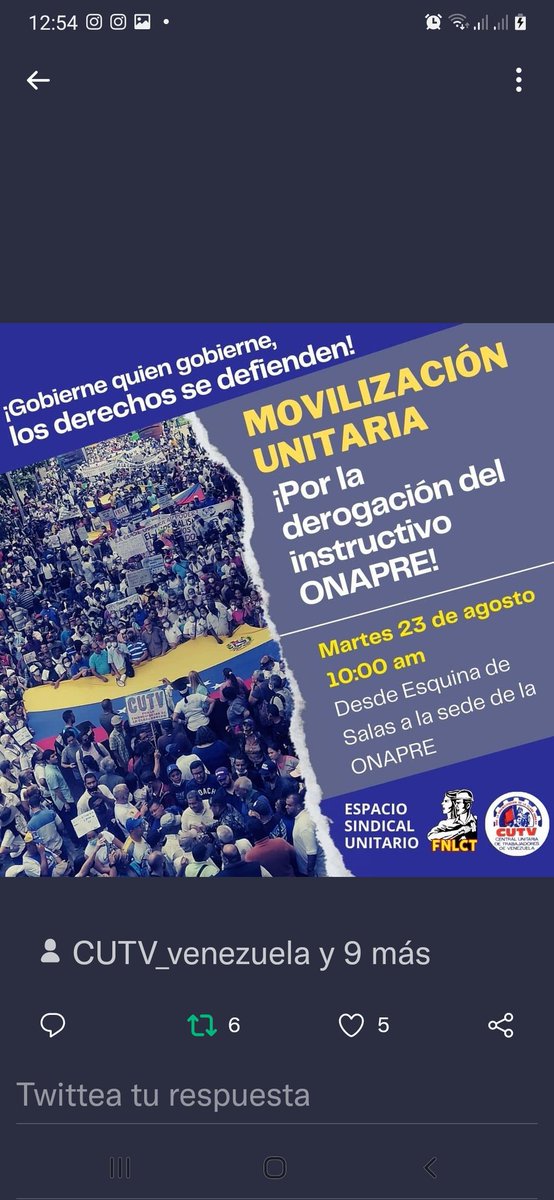 armandojalvalug's tweet photo. #TsjDeroguenInstructivoOnapre. Las y los trabajadores públicos, jubilados, pensionados y sobrevivientes, seguimos en la calle en pie de lucha hasta que sea derogado el instructivo impuesto por la ONAPRE, basta ya de sueldos y pensiones de hambre https://t.co/d9zxyLNMok