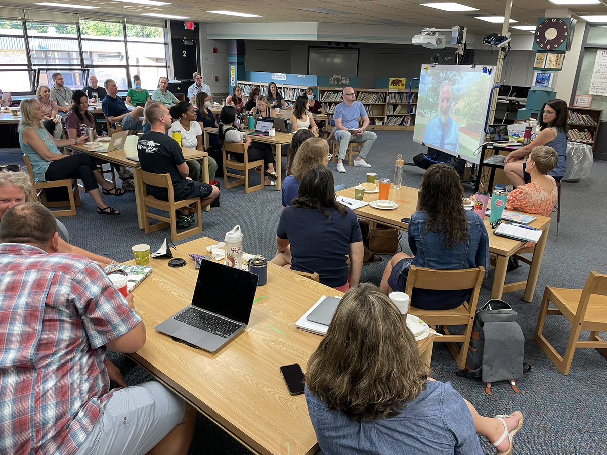 A2Abbot's tweet photo. So excited to be back together. Abbot staff rocks! @A2SchoolsSuper @A2schools #YouBelongA2 https://t.co/qH9SNhJ20N