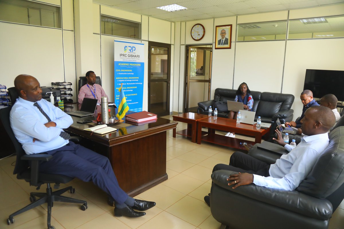 GishariCollege's tweet photo. Today, a team from 
@kilimoEAC
 led by 
@AndrewGashayija
 visited IPRC Gishari for sharing about the progress made so far and plan for the next cohort (Irrigation &amp; Drainage  and poultry farming) of rural youth under R-Yes project. https://t.co/ie3xyTiUze