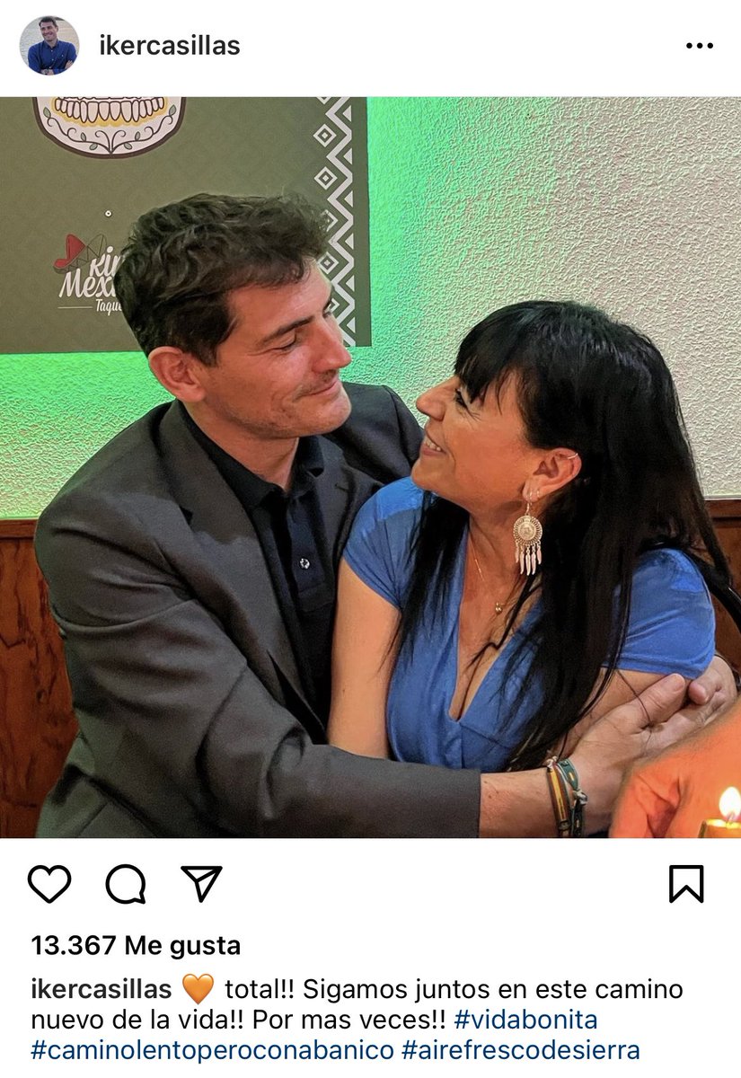 xqTTs's tweet photo. La polémica absurda del día. 

Hay gente criticando a Casillas por una foto que ha subido a su Instagram con su pareja. ¿Sabéis por qué lo critican? Porque la mujer no tiene 20 años menos. 

Sí, hay gente escandalizada porque la mujer no parezca una veinteañera. https://t.co/qRYYqq2PCU