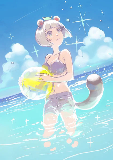 #水着ぽこあーと 