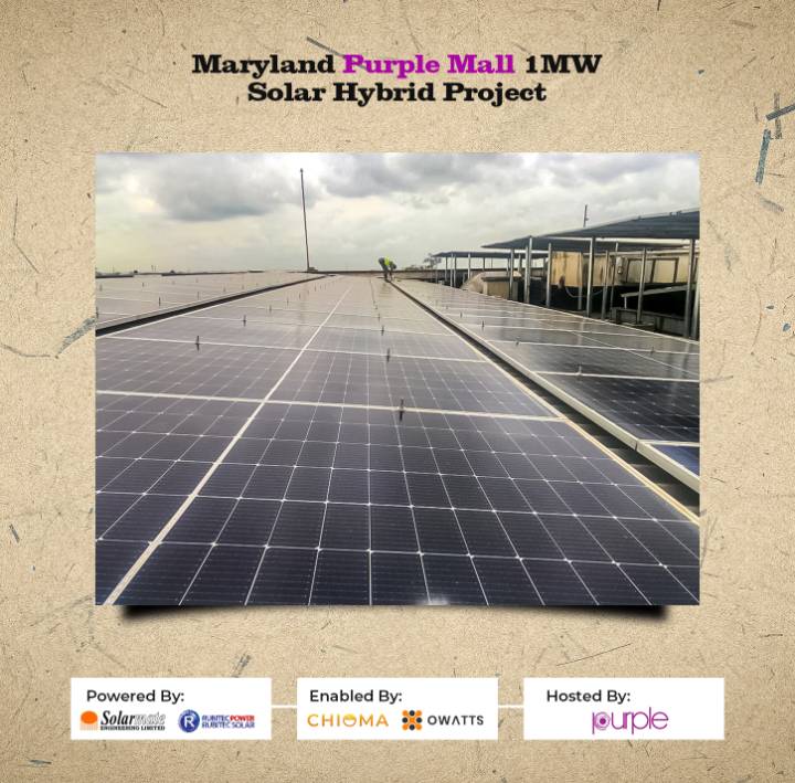 MyOwatts's tweet photo. We are glad to announce that our 1MW #Solar #Hybrid Power Project was completed and successfully delivered to our client, @marylandmall, Lagos. Our partners, @solarmateng and @Rubitec_Solar also joined in the process and completion of the project.
#renewableenergy #solarpower https://t.co/6N46s0TSxa