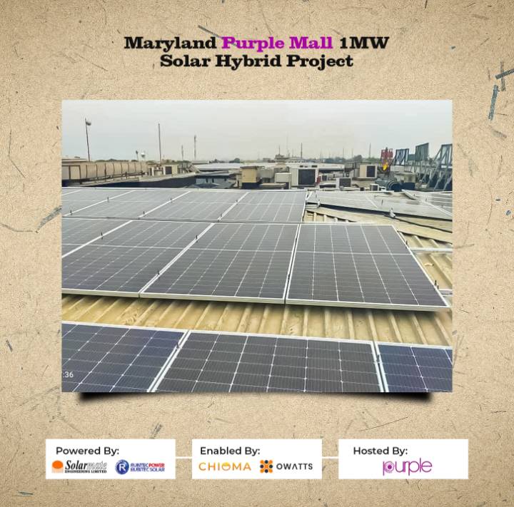 MyOwatts's tweet photo. We are glad to announce that our 1MW #Solar #Hybrid Power Project was completed and successfully delivered to our client, @marylandmall, Lagos. Our partners, @solarmateng and @Rubitec_Solar also joined in the process and completion of the project.
#renewableenergy #solarpower https://t.co/6N46s0TSxa