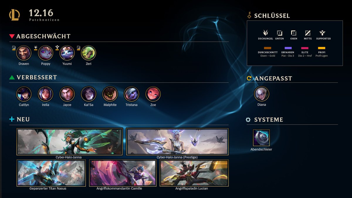LoLGermany's tweet photo. Patch 12.16 zusammengefasst! 👇 https://t.co/X239Ib4X8G