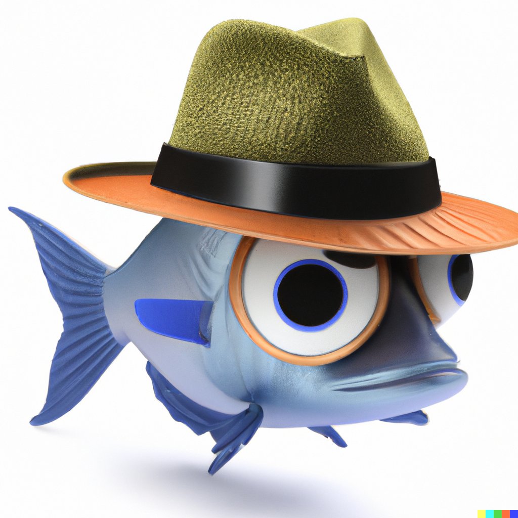 mauryaratan's tweet photo. I asked @OpenAI DALL·E to make 3D logo for @useStalkfish, results were rather surprised and that's just the first iteration 😍 https://t.co/eWfy09Xbqq