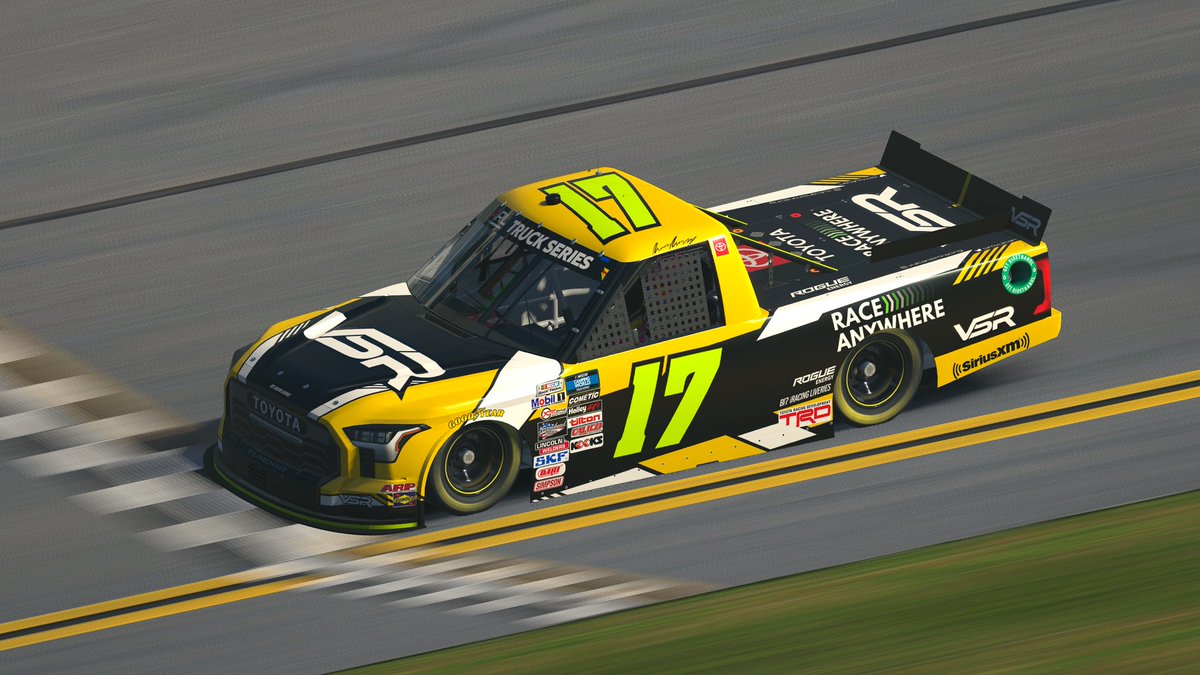SimVulcan's tweet photo. This weeks big announcement?

We are going for something a bit different and will be entering a 2 car or...TRUCK campaign in the upcoming @ArlEsports Trucks League

@bablakesley and @AdamGladden3  will run the Toyota Tundra!

Keep an eye on our page for more details soon! https://t.co/zB2UOzHFXs