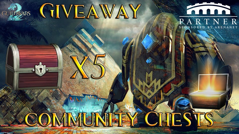 samajestay's tweet photo. Today, #GuildWars2 is releasing on @Steam and just like my fellow content creators, I too have some goodies for you!
Follow &amp; RT to enter a giveaway for a community chest. I'll be picking the 5 winners in 3 days from now!
This giveaway is sponsored by @ArenaNet https://t.co/gS53BWTJ54