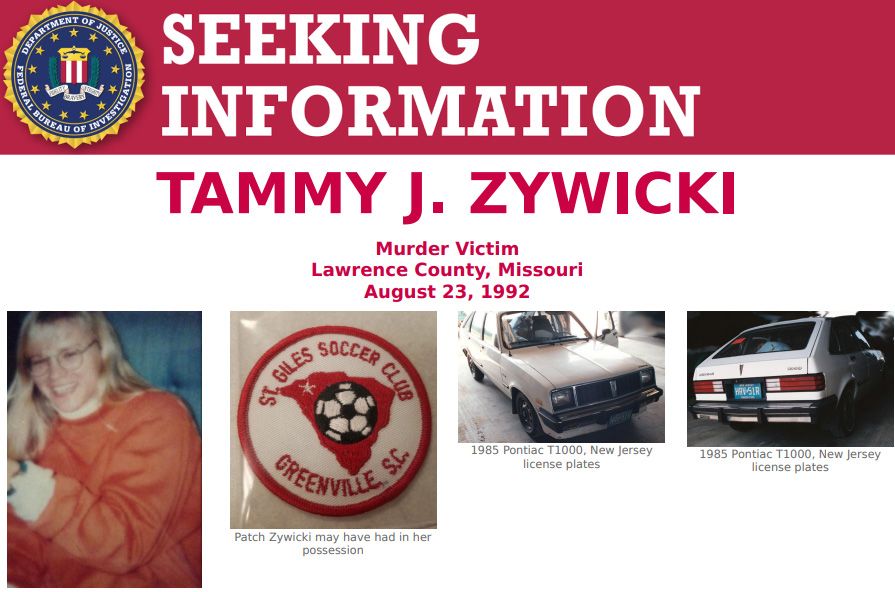 FBI Most Wanted on Twitter "On August 23, 1992, Tammy J. Zywicki left