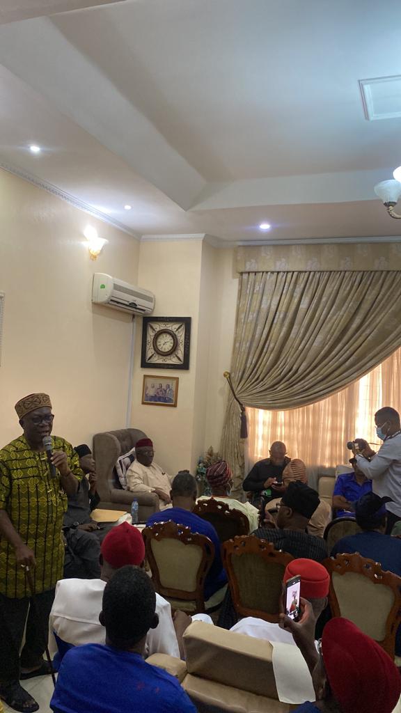PeterObi's tweet photo. Presently visiting PA Ayo Adebanjo and members of the South and Middle Belt Leadership Forum. The National leaders of Labour Party and other stakeholders are here too. -PO https://t.co/CIPFKBkJyT