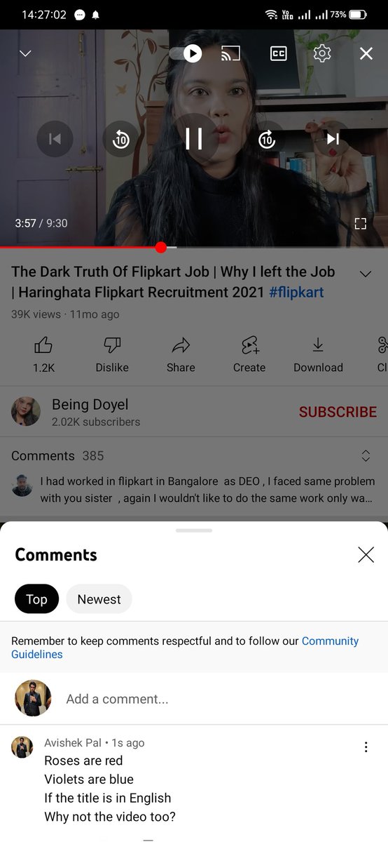 DukeThunders3's tweet image. So this girl applied for a blue collar job in Flipkart and now whines like a little biatch because she had to use some muscle work. Lol