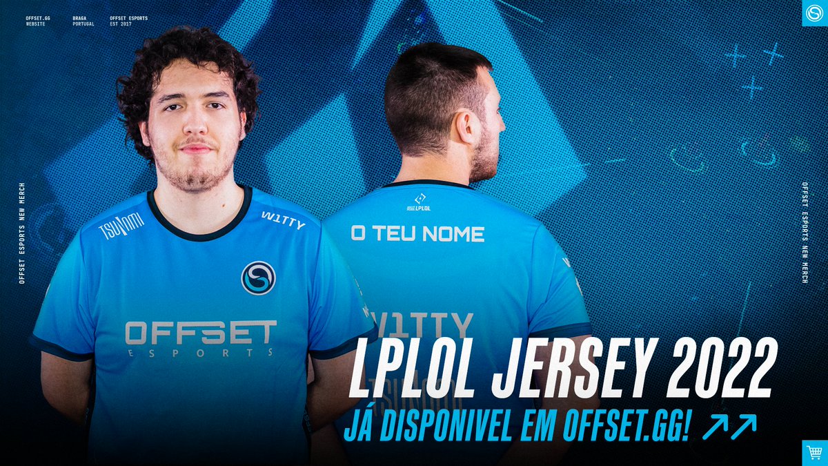 Offset_Esports's tweet photo. OFFSET LPLOL Jersey 2022 já disponível em https://t.co/ITvcHu5hK8, com possibilidade de personalizar.
🛒 https://t.co/Nxp0ZahFRE
Compra já a tua e usufrui dos portes 🆓 grátis!
#NoDaysOFF #WGRLPLOL #FastioGO @F4rg_God https://t.co/PGOE8lQmLU
