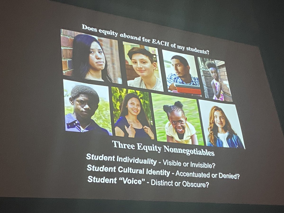 kristenbawks's tweet photo. Equity-mindset teaching: Am I visible? Is my identity accentuated? Is my voice distinct?  Thank you @PrincipalKafele https://t.co/pKciwLkAMz