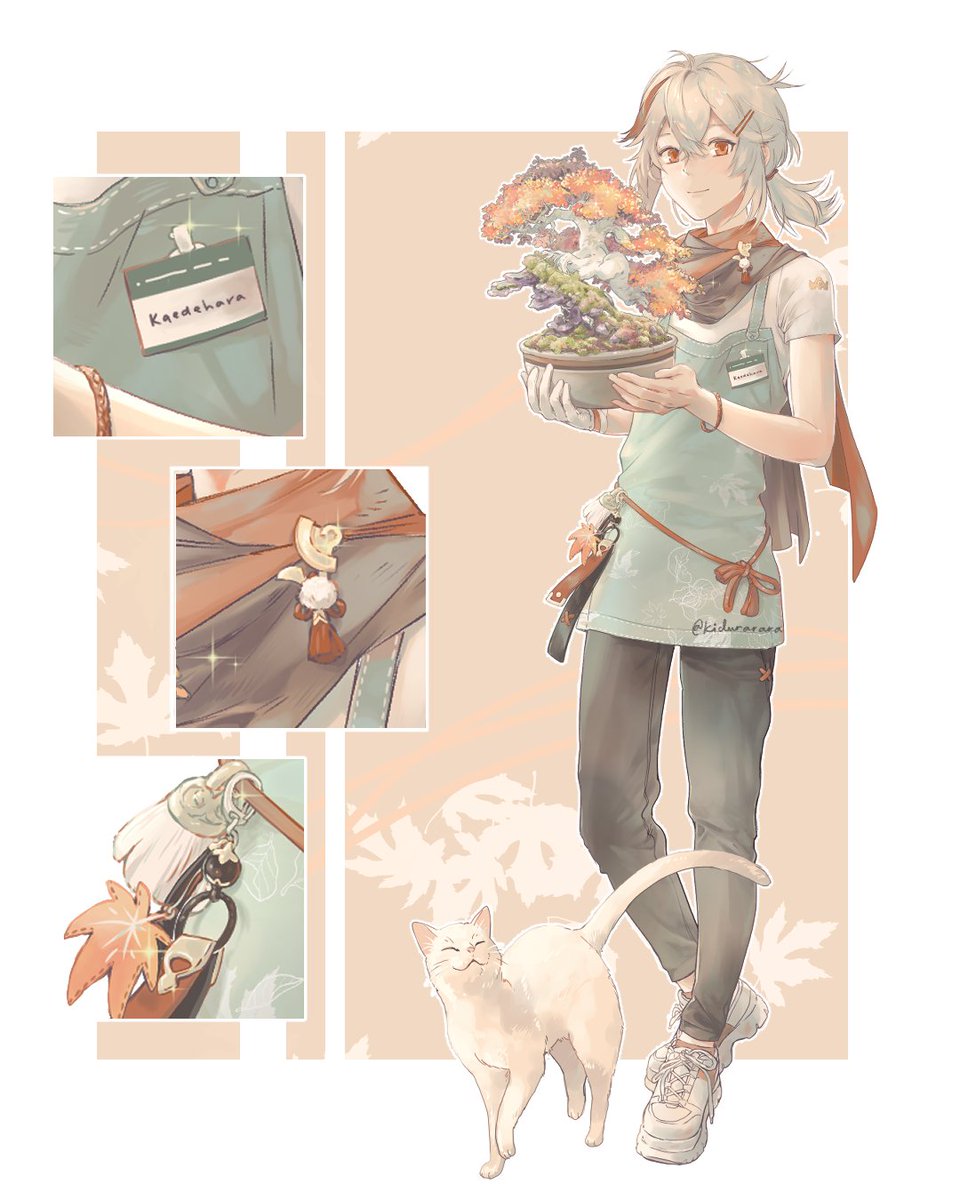 Modern Kazuha if he were a gardener/bonsai specialist 

#GenshinImpact