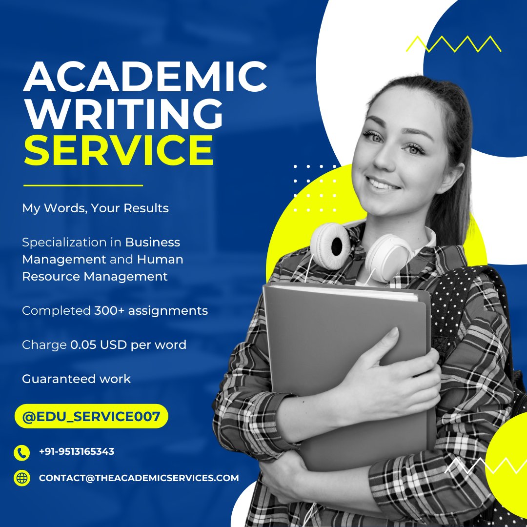 edu_service007's tweet photo. Academic Writing Service
Successfully completed more than 300+ assignments
+919513165343
contact@theacademicservices.com

#school
#London
#schoolassignment
#businessassignment
#studentproblems
#stress
#Enjoy
#AcademicMentalHealth
#academicWriting
#bppuniversity
#ukuniversity https://t.co/eZfI91ZBID