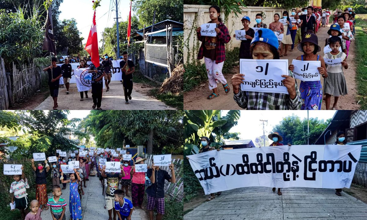 ActivistLittle's tweet photo. Anti-coup revolutionary strike in somewhere in Sagaing region.

#2022Aug23Coup #CrimesAgainstHumanity #WhatsHappeningInMyanmar https://t.co/HkUVQwieru