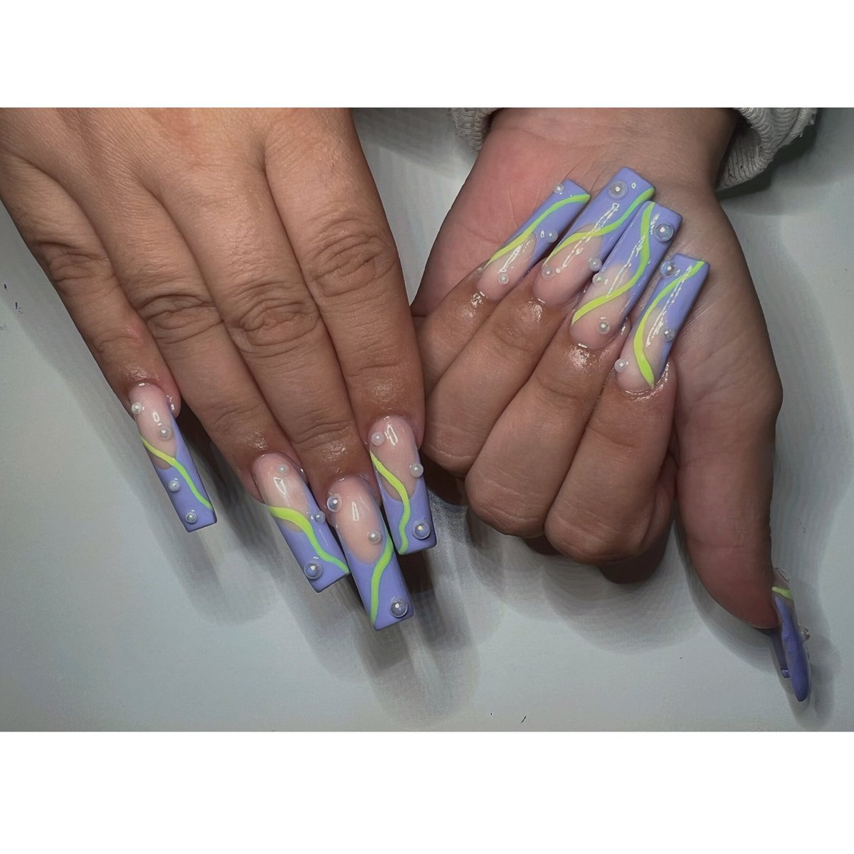 mialuxenails's tweet photo. It’s giving buzzlightyear vibes 🤍💜💚 #miaminails #miaminailtech https://t.co/UrHSVnMnKJ