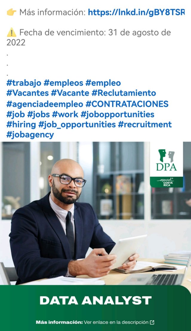 BreteBuscando's tweet photo. 55 Ofertas de Empleo. 
👩‍🏫👨‍🍳👩‍🔧👩‍🔬👨‍💼👩‍✈️👮‍♂️👷‍♂️

#compartiresgratis #EmpleoCR #TrabajoCR #buscandobrete

Todas las ofertas de esta publicación aqui 👉

https://t.co/5LVYh4TEz9 https://t.co/jZPHGtdKDe