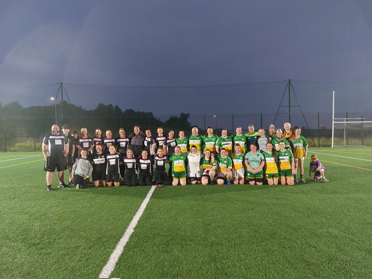 GRMA to the @ardoynegac Gaelic for Mothers and Others for coming over to play our girls last night. Brilliant performances from both teams. Well done to all the players 👏