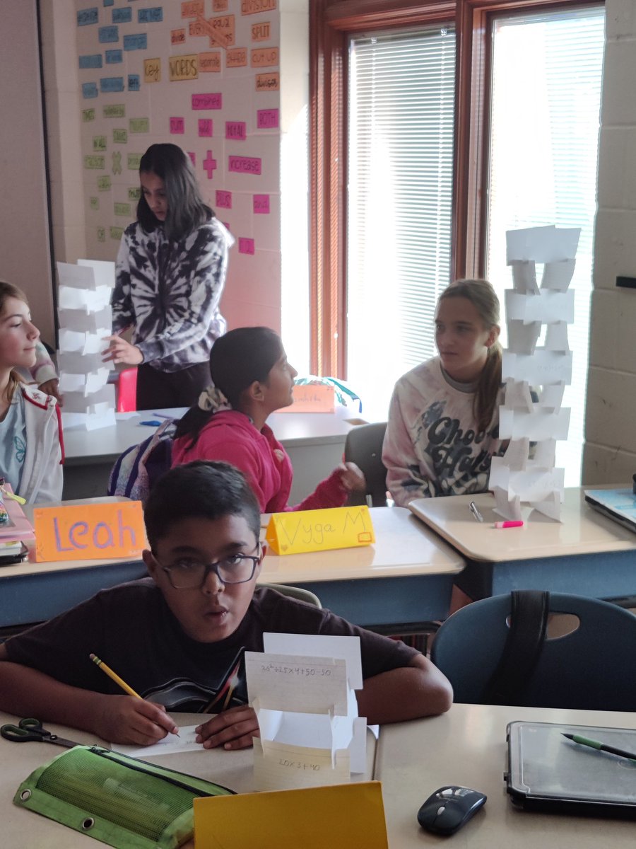 STEM in math class today! Equivalent towers! <a href="/CISKnights/">CIS Knight Nation</a> <a href="/CisKnoble/">CISKnobleKnights</a>