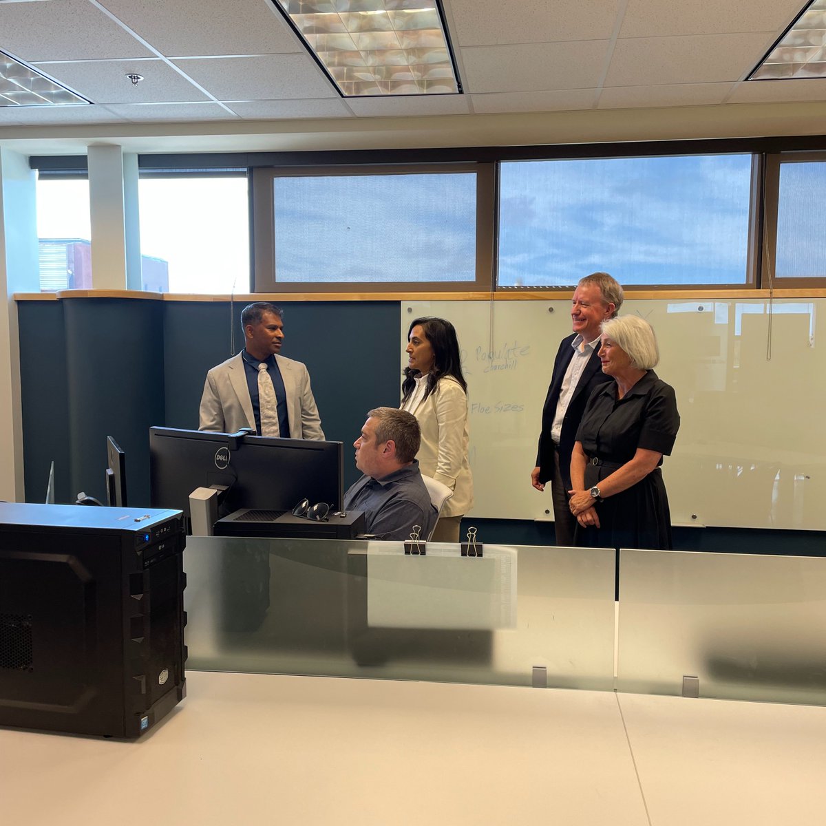 Joanne_NL's tweet photo. Incredible things are happening at @ccore1975 in St. John’s and it was a pleasure to visit with Minister @AnitaAnandMP.

With support from Defence Research and Development Canada, we're finding global solutions for defence, satellites and radar from Newfoundland &amp; Labrador. https://t.co/UIc3nz5d8F