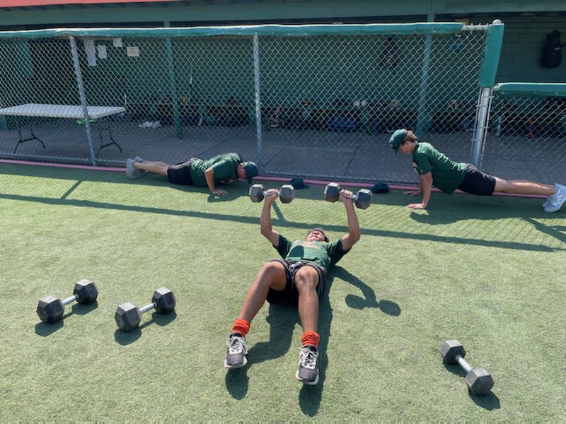 PolyBearsBSBL's tweet photo. First workout of the fall season! #BearDown #FallDevelopment https://t.co/626agRurfo