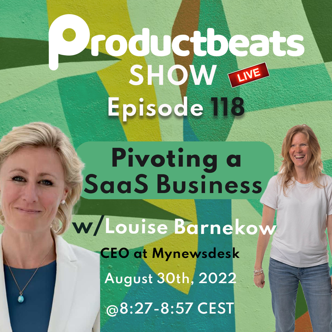 ProductBeats's tweet photo. Pivoting a SaaS business 💡

Join the Productbeats Show on August 30th, Louise Barnekow will share why most successful B2B SaaS companies can iterate and adjust for the future faster.

Sign up and show up: https://t.co/XHesnmq19y https://t.co/Cj9Rd49ekC