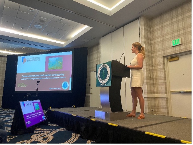 Glad to support <a href="/EmmaAlice_W/">EmmaAliceW</a> @ World Seagrass Conf &amp; 14th Intl Seagrass Biology Wkshp #ISBW14, presenting PhD work on seagrass carbon storage potential <a href="/portsmouthuni/">University of Portsmouth</a> &amp; active intertidal restoration work <a href="/HIWWTMarine/">Hampshire & IOW Wildlife Trust Marine</a> <a href="/BoskalisWessie/">BoskalisWestminster</a> <a href="/wightlinkferry/">Wightlink Ferries</a> #SeagrassScience #WomenInSTEM