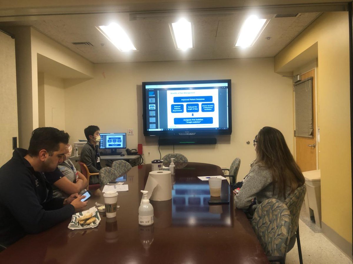 BIDMCPharmRes's tweet photo. Proud of @critcarebritt and #TwitterlessRay, our PGY2 CC #PharmRes for their sedation in-services for our #MICUFICU teams! 👏
Our pharmacists regularly contribute to interprofessional education! 🧠
#PharmICU #TwitteRx https://t.co/aKzM1MlwME