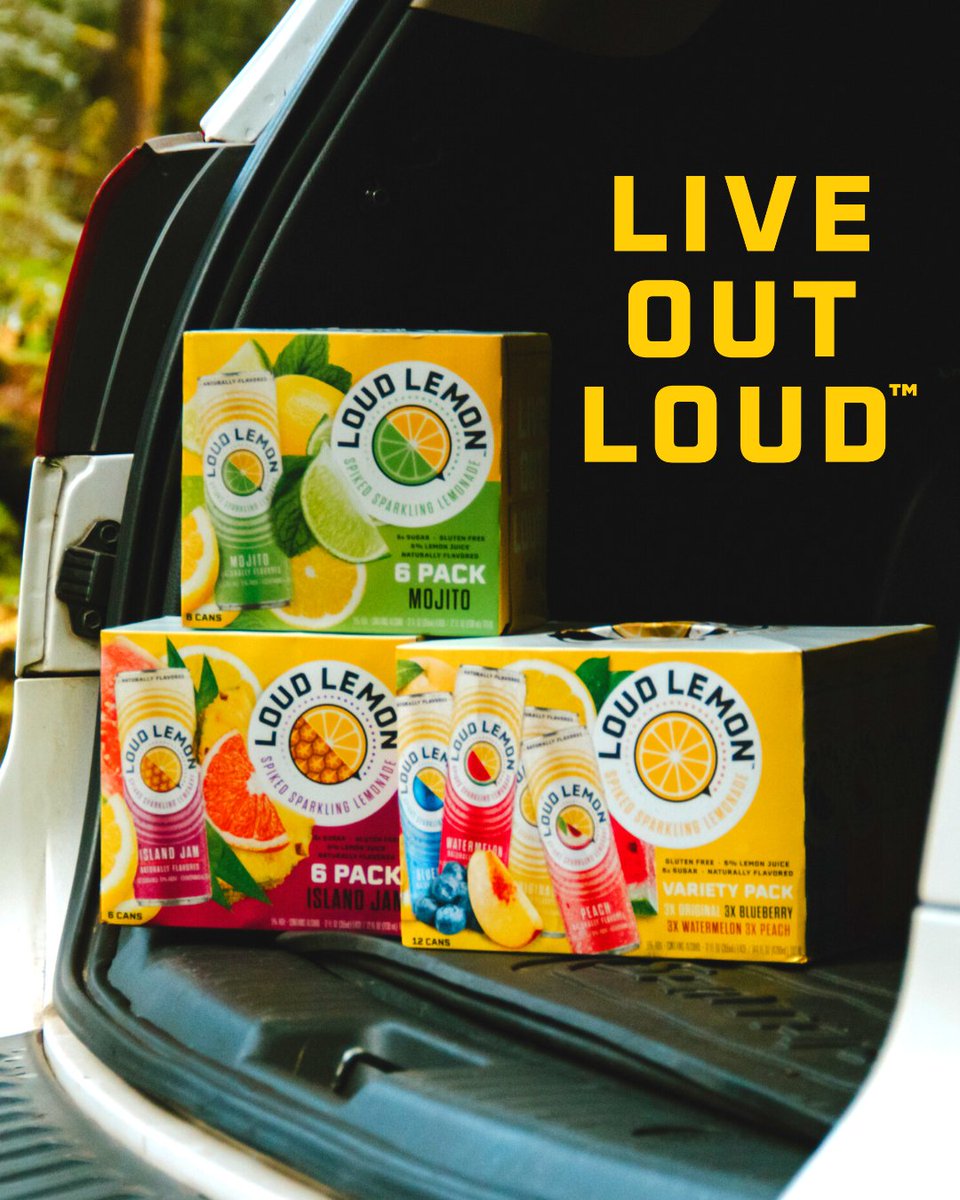Today's tailgate challenge is fitting as much Loud Lemon into the back of the car as you can. Good luck! 😉