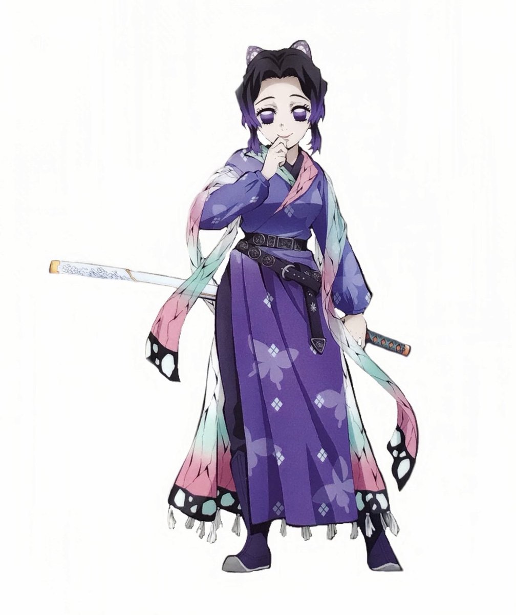 (not so) daily shinobu kochoさんがTwitterに投稿した胡蝶しのぶ(鬼滅の刃)のイラスト。