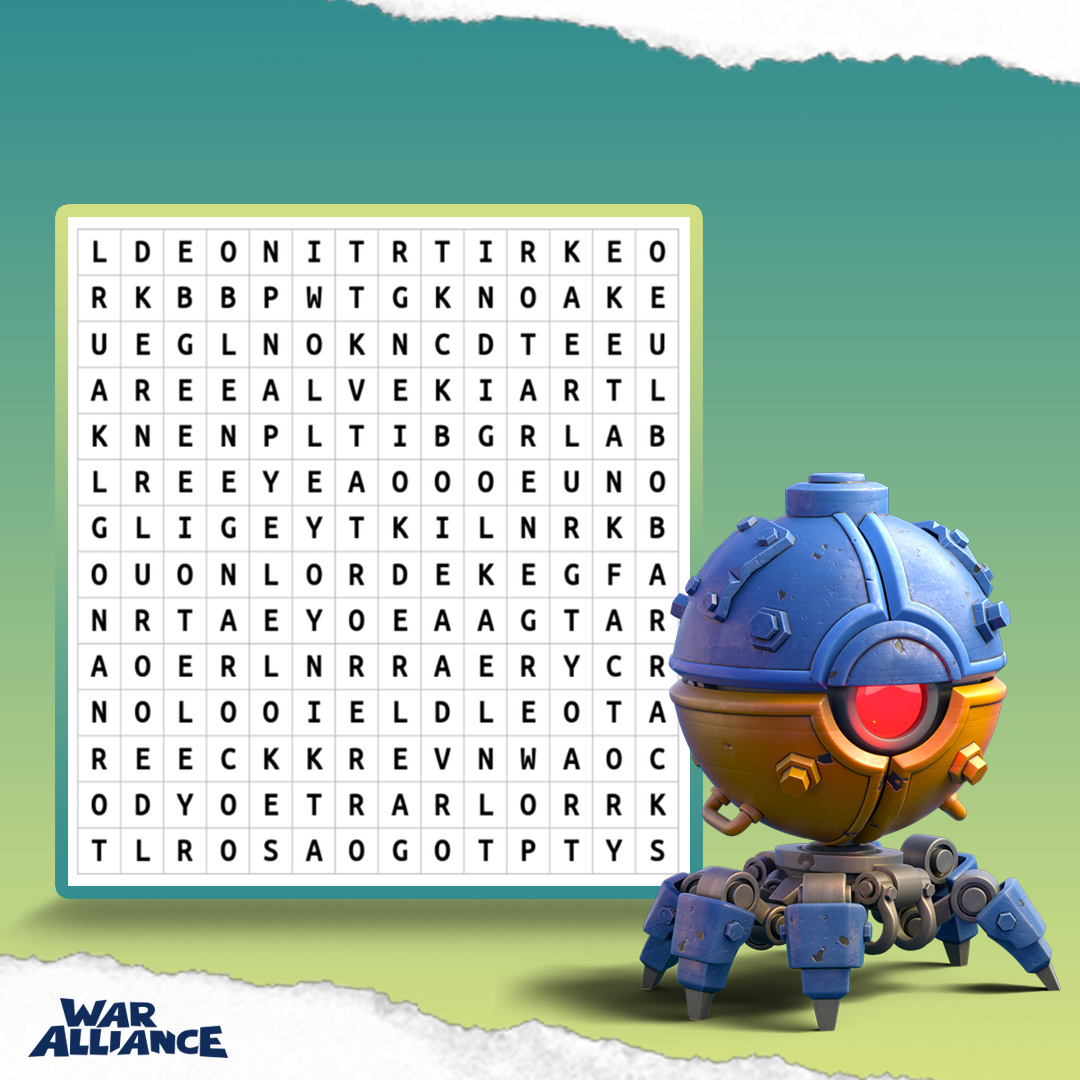 It’s time for another Word Search!

This grid contains the names of three battle deck cards. Can you find them?
💡Here’s a hint: They are Structure cards.

Share your answers in the comments!

#WordSearch #WarAlliance #BattleDeckCards #PvPGamers #MobileGamers #Gaming