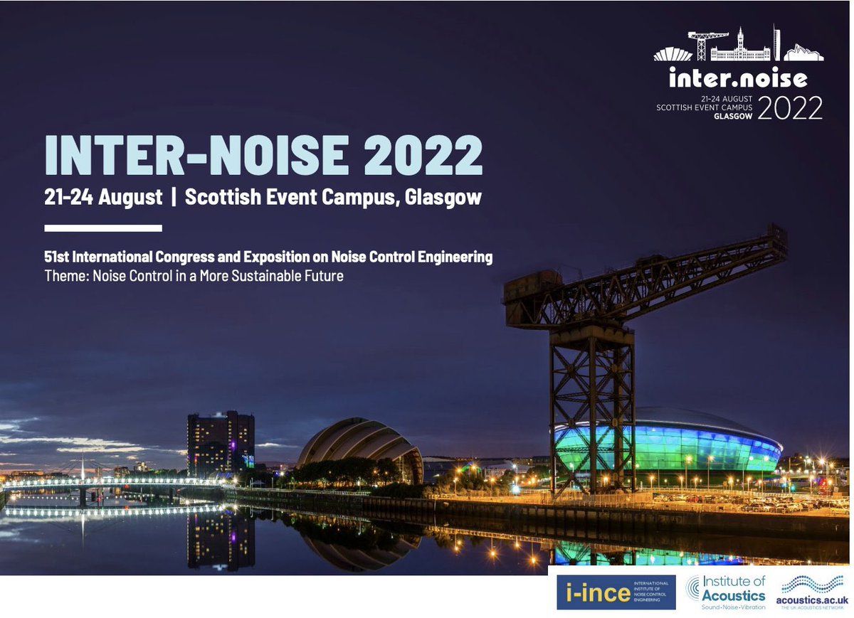 ioauk's tweet photo. Next keynote today is at 5pm from The Salford Group: Professor Andy Moorhouse, Dr Andy Elliott and Dr Josh Megitt presenting ‘Virtual Acoustics Prototypes - a story of four decades’ @internoise2022 #internoise2022 #noise #sound #acoustics #vibration #science #engineering https://t.co/YL1Hgv7h24