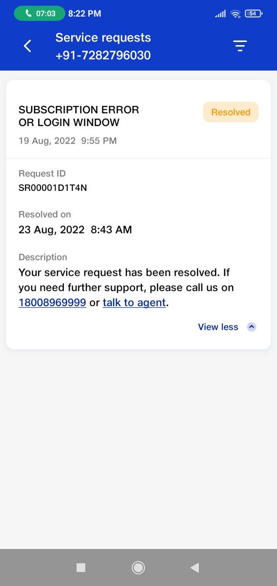 abhinav_barve's tweet photo. Without connecting to customer...without solving the query....jio fiber has solved the query.....when dialled on number , it takes 10 minutes to reach out to executive... still no resolution..
#JioFiber
#CustomerService 
@reliancejio @JioCare @reliancegroup @airtelindia #internet https://t.co/iuSNR1y43X