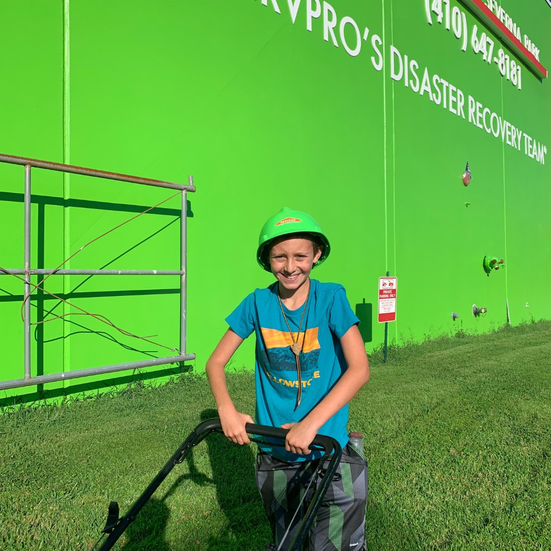 Diane starting to teach them young! SERVPRO Kids rock 😎