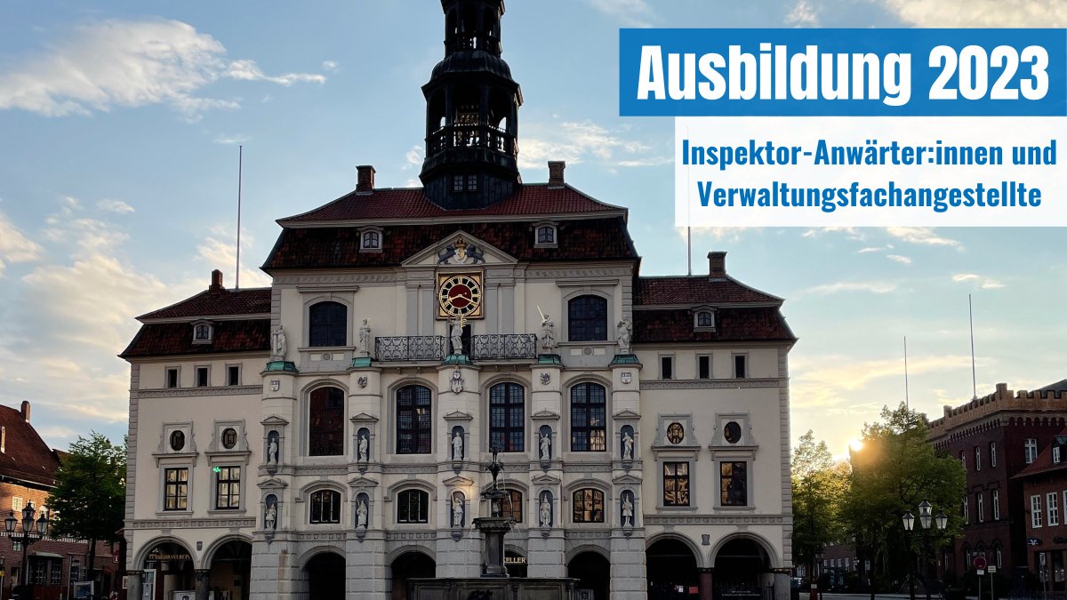 Ausbildungsplatz gesucht? Wir stellen zum 1. August 2023 Auszubildende für den Beruf der/des Verwaltungsfachangestellten und Inspektor-Anwärter:innen für das duale Studium Bachelor of Arts (Public Administration/Public Management) ein. #jobs #Ausbildung 
bewerbung.hansestadtlueneburg.de
