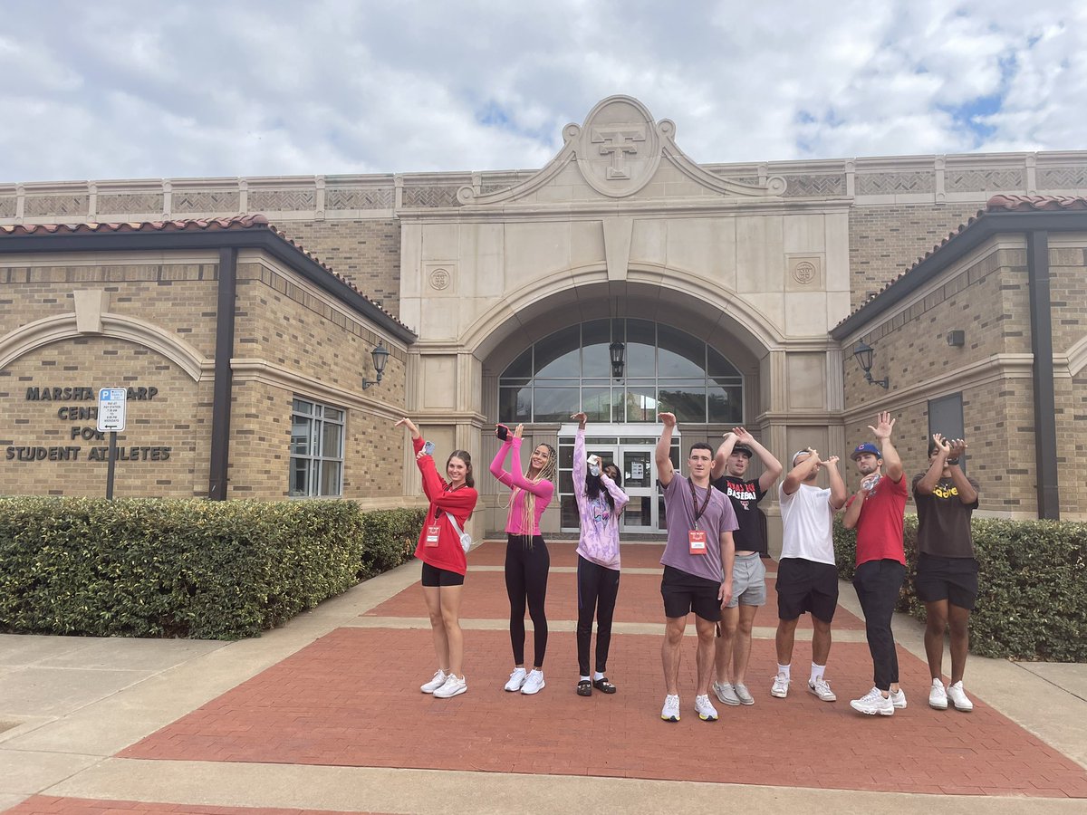 WreckEmPrep's tweet image. Team star ⭐️ shooting hoops like Mrs. Sharp did in front of the Marsha Sharp Center for Student-Athletes! #wreckemprepfall22