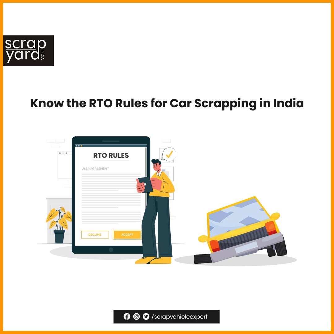 scrapvehicleexp's tweet photo. RTO rules are applicable for all the vehicles across India. Before you scrap your car, knowing the rules will help you. It’s better to stay informed than otherwise.

Head straight to https://t.co/MqyWpdEVY8 for a quick read.

#srapyardindia #rtorules #srapcardealer #cashforcar https://t.co/Ta3bazFj8q