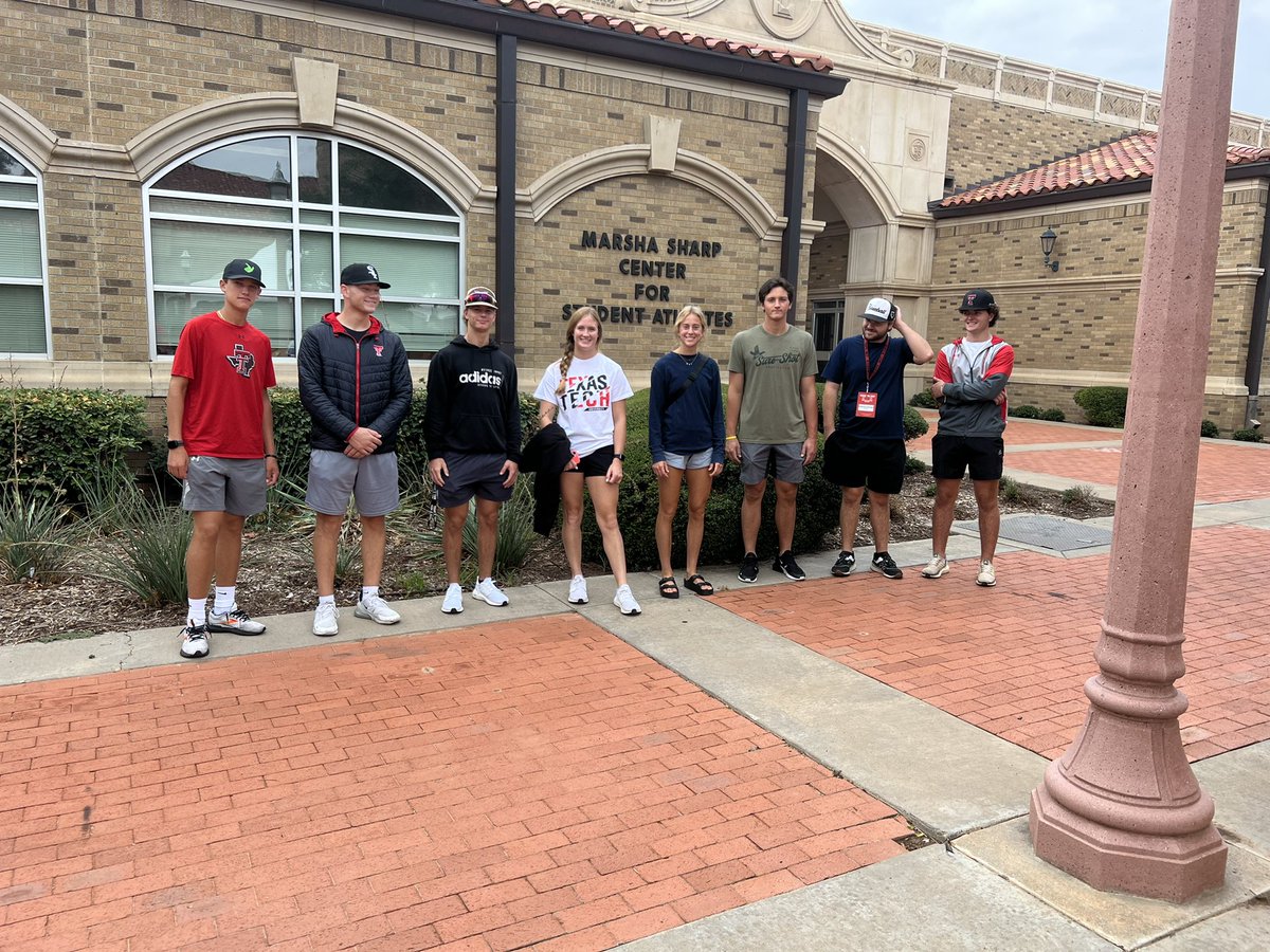 WreckEmPrep's tweet image. Team Red and black at the Marsha Sharp center! #Wreckemprepfall22