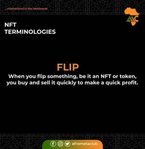 AfroMetaClub's tweet photo. Though a majority are down on the NFT purchases,there are signs which point to a healthy and robust market in the long term.Many have taken to "flippiing" these assets as a trading strategy.

#flip #Africatotheworld  #NFT
#Afrometaclub https://t.co/8AdSshHWxv