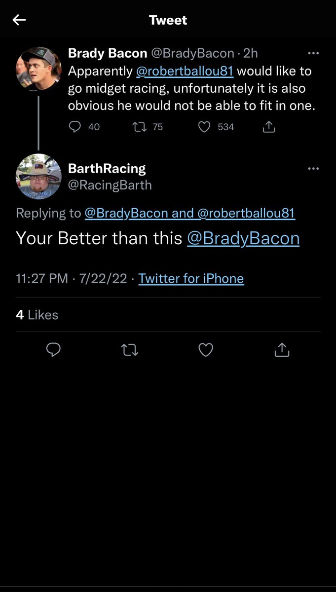 robertballou81's tweet photo. I won’t be doing any fat jokes like you did on me but I’m just glad my blue collar work ethic helped me understand the difference between a front end loader and a bulldozer maybe you can try to be a better role model for the kids #BeKind https://t.co/zxFxoXdzeN