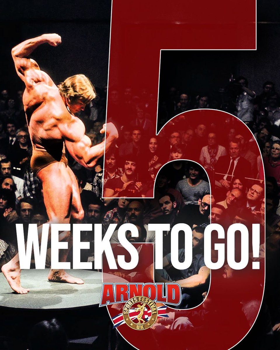 Want to see the greatest strength athletes in the UK? Come down to the Arnold Sports Festival in Birmingham from 23rd to the 25th of September. We have a stand so come say hello and win awesome prizes. 30 days to go...