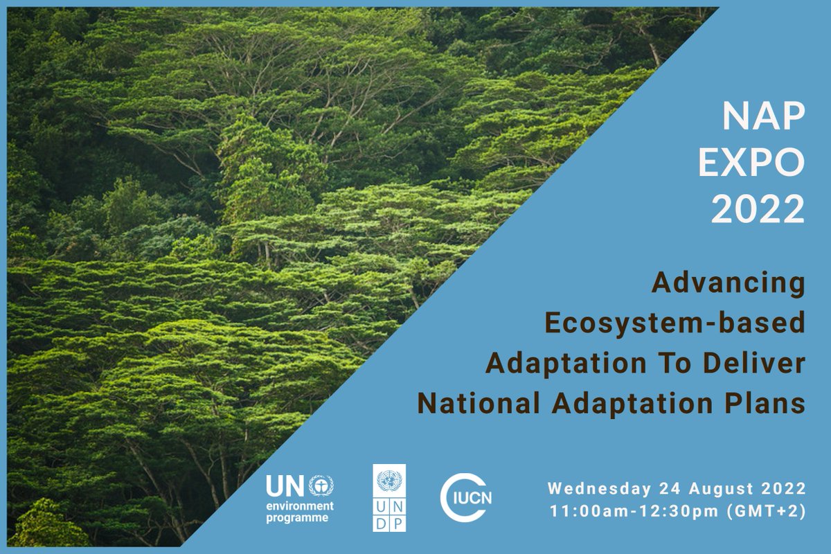 norahngeny's tweet photo. #GlobalEbAFund is helping the world adapt to climate change by promoting the value of nature and its critical role in building climate resilience! Join our session at #NAPExpo tomorrow!

#Climateaction #UNEP #IUCN #IKI https://t.co/4yUGxoIshW