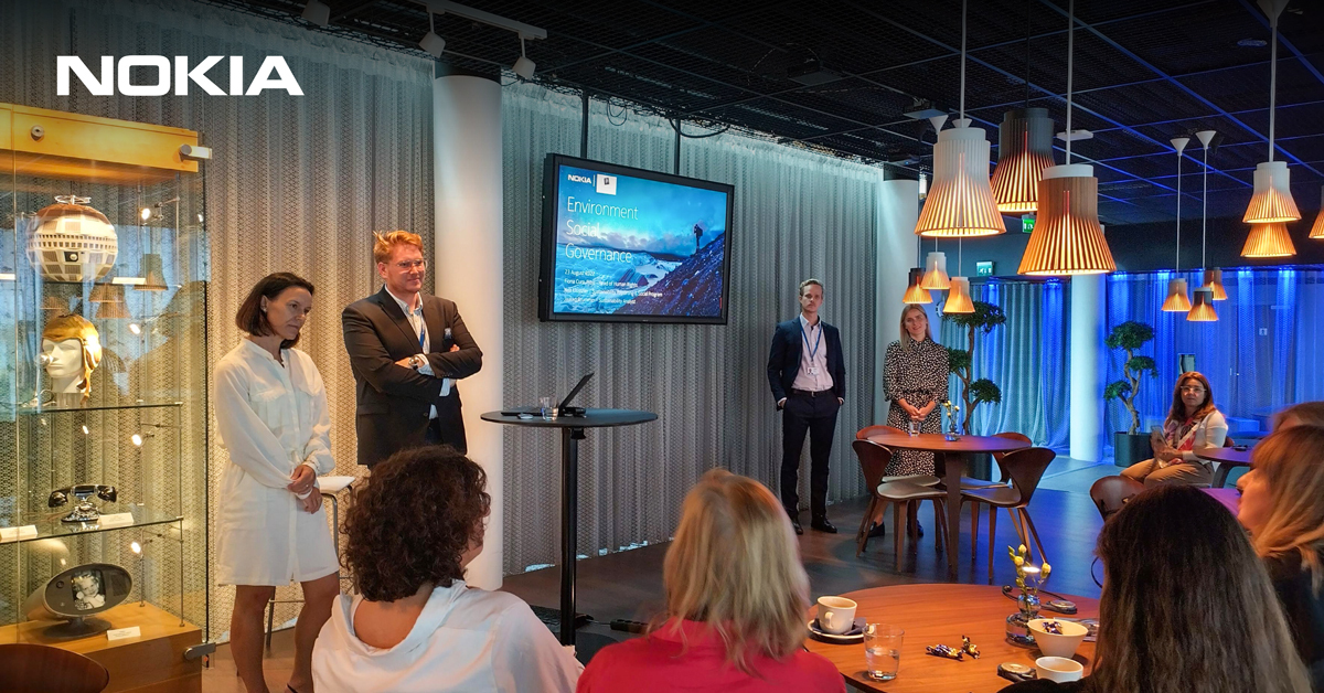 Sustainability and good governance is at the heart of Nokia. Today we welcomed Argentinian Iniciativa Pollera Pantalón delegation to exchange on the role of technology in improving lives and connecting the unconnected. nokia.ly/3k607JX #ESG #sustainability <a href="/iniciativapp/">Pollera Pantalón</a>